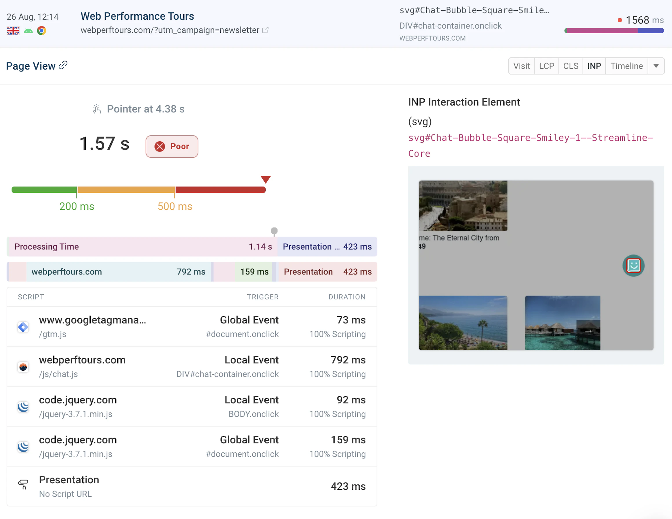 Web Performance And Core Web Vitals Monitoring | DebugBear